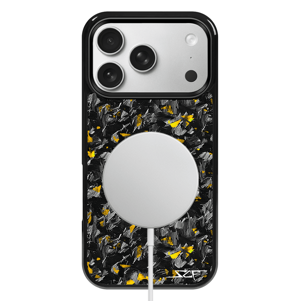 iPhone | Gold Flake Forged Carbon Fiber Case | CLASSIC Series