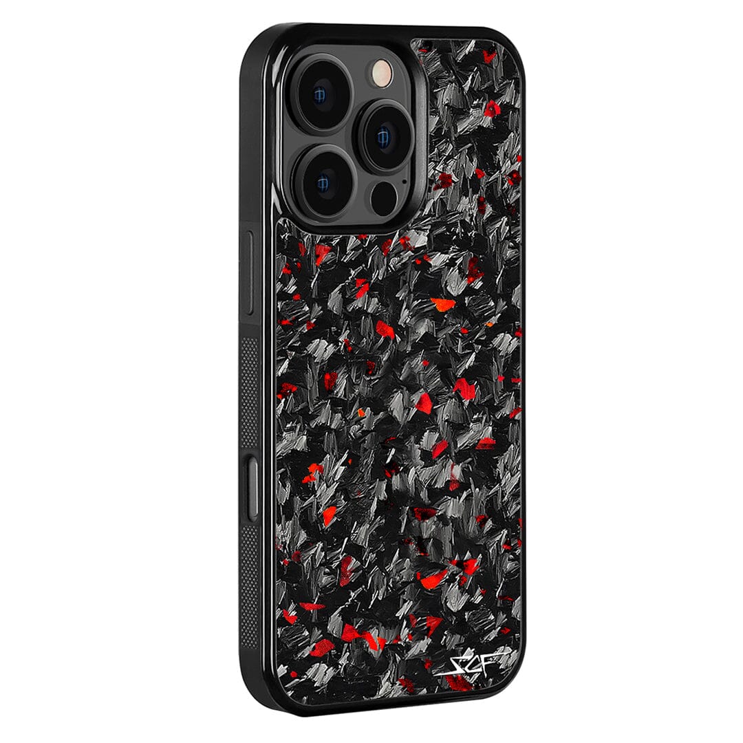 iPhone | Red Flake Forged Carbon Fiber Case | CLASSIC Series