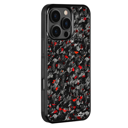 iPhone | Red Flake Forged Carbon Fiber Case | CLASSIC Series