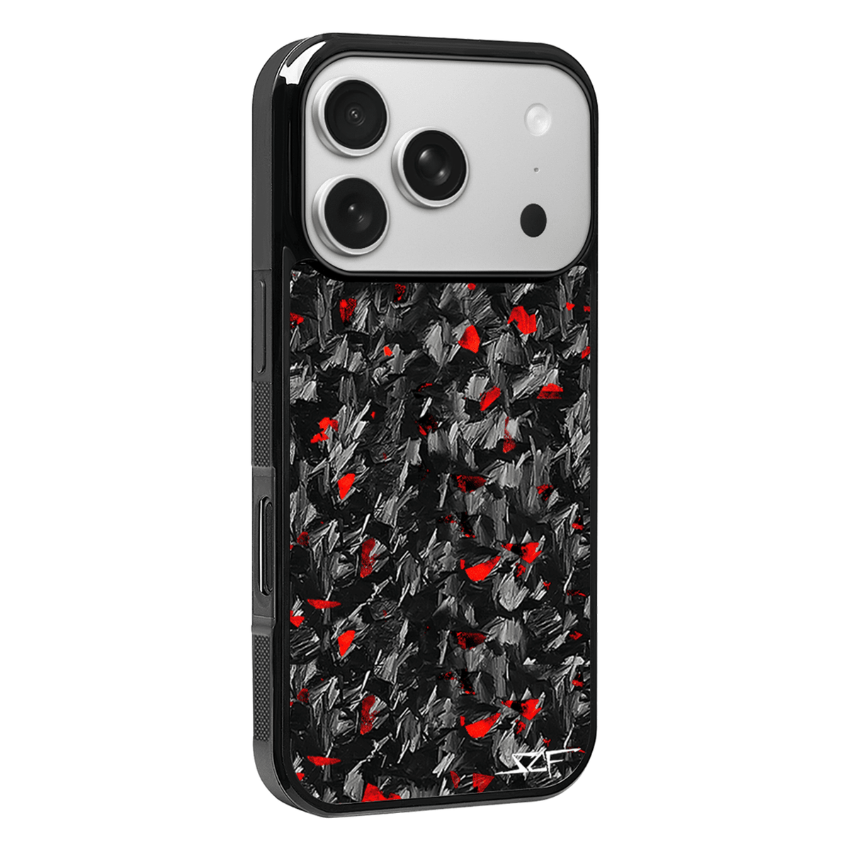 iPhone | Red Flake Forged Carbon Fiber Case | CLASSIC Series
