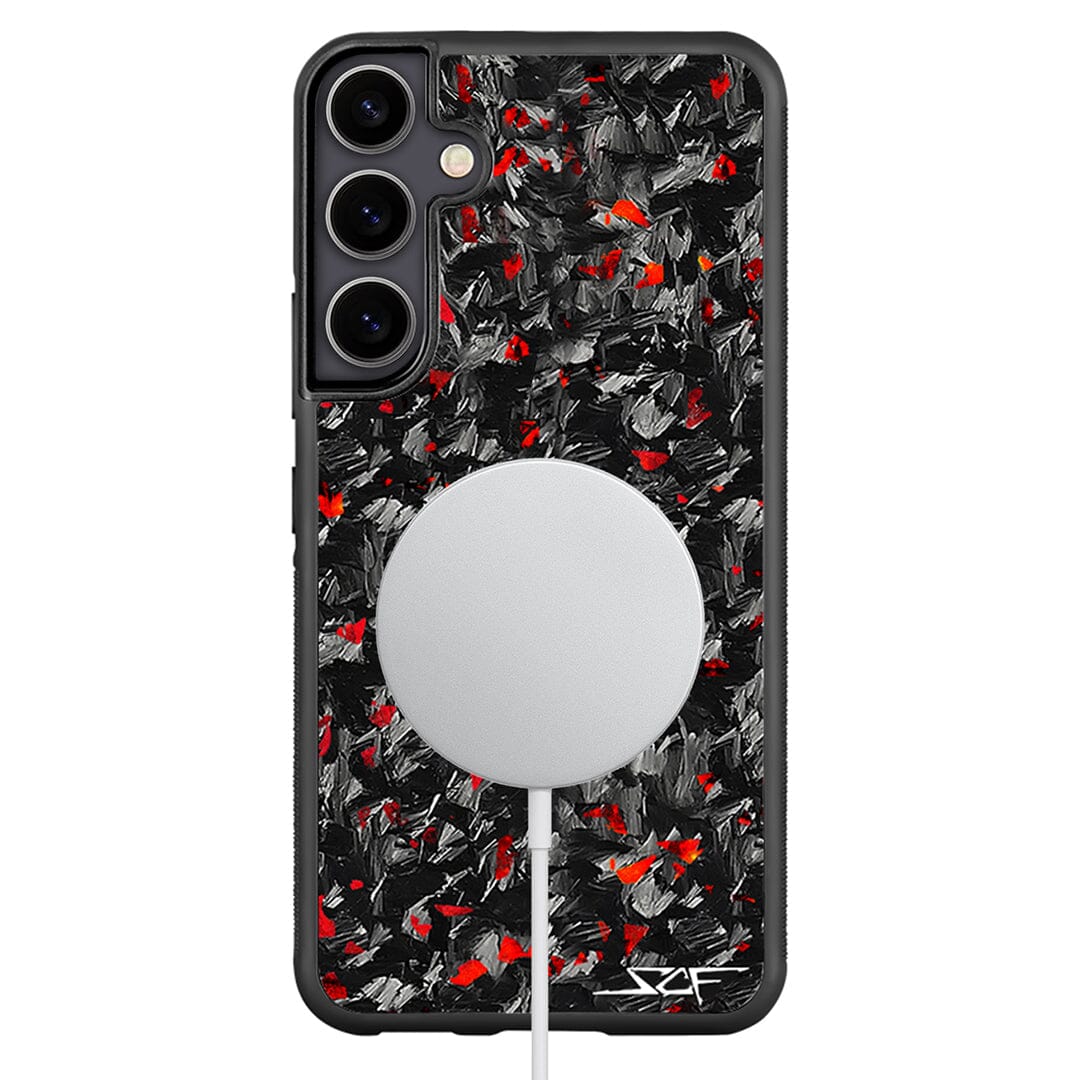 Samsung | Red Flake Forged Carbon Fiber Case | CLASSIC Series