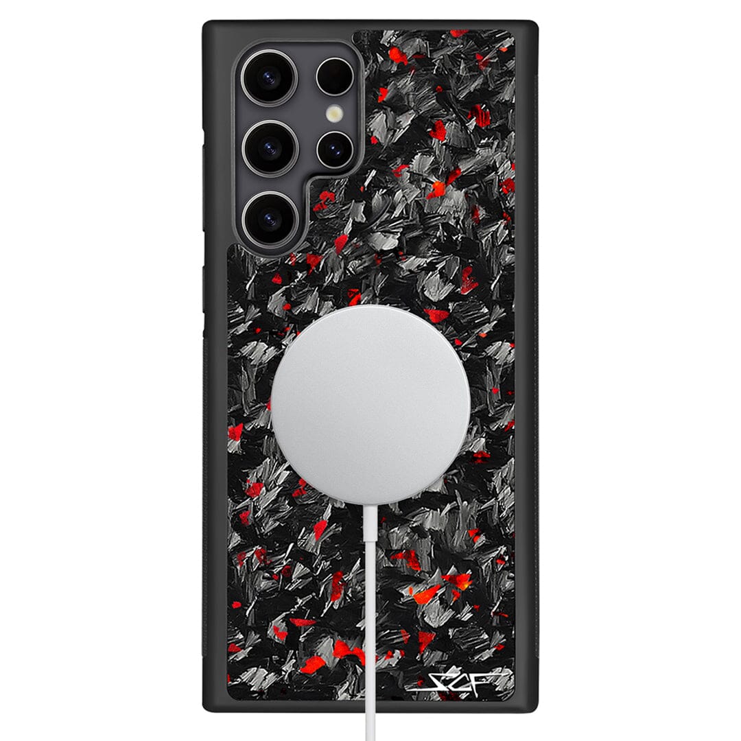 Samsung | Red Flake Forged Carbon Fiber Case | CLASSIC Series
