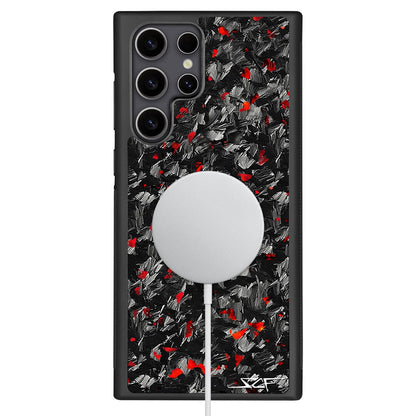 Samsung | Red Flake Forged Carbon Fiber Case | CLASSIC Series